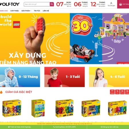 Theme wordpress bán đồ chơi 02