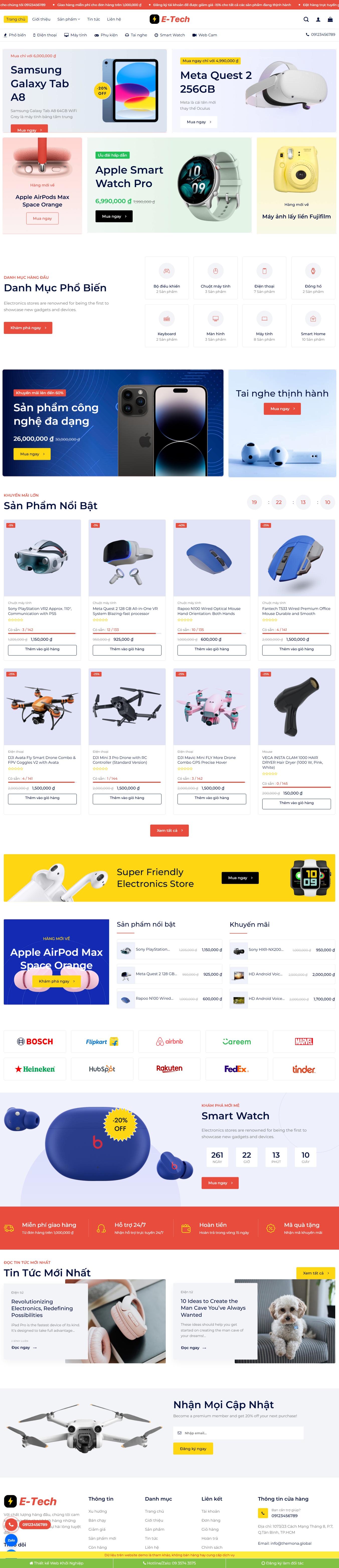 Theme wordpress bán đồ chơi công nghệ