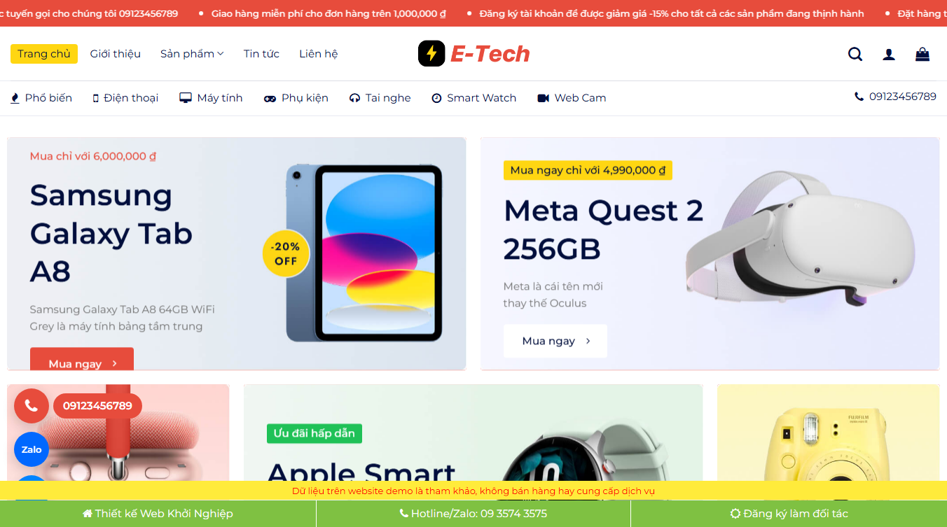 Theme WordPress bán đồ chơi công nghệ - Giao diện hiện đại