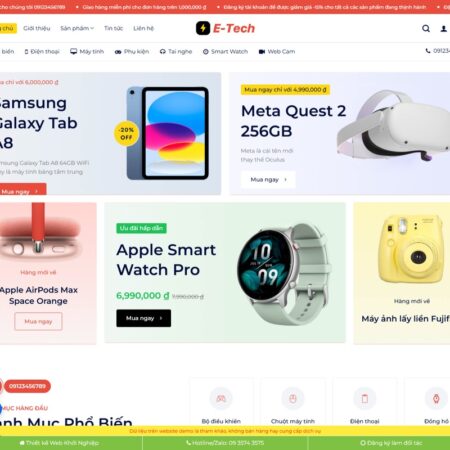Theme wordpress bán đồ chơi công nghệ