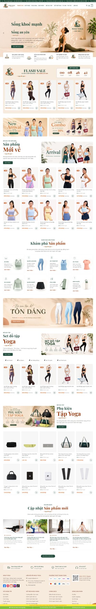 Theme wordpress bán đồ yoga
