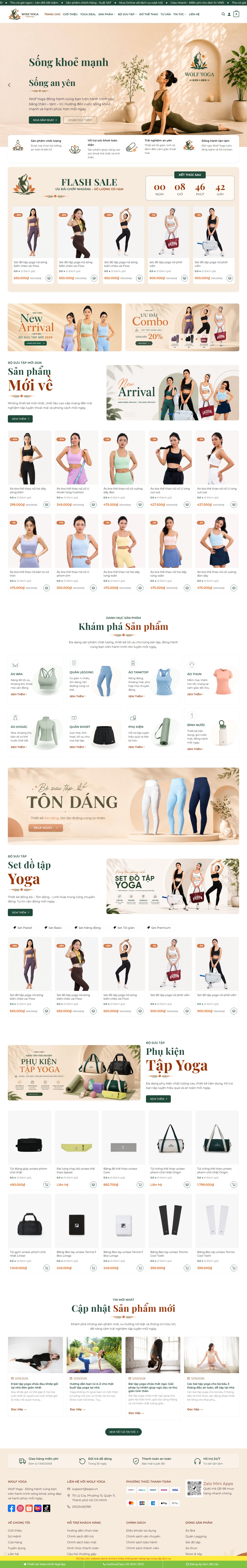 Theme wordpress bán đồ yoga