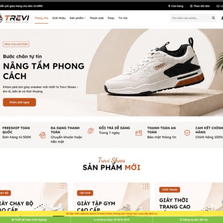 Theme wordpress bán giày thể thao 03