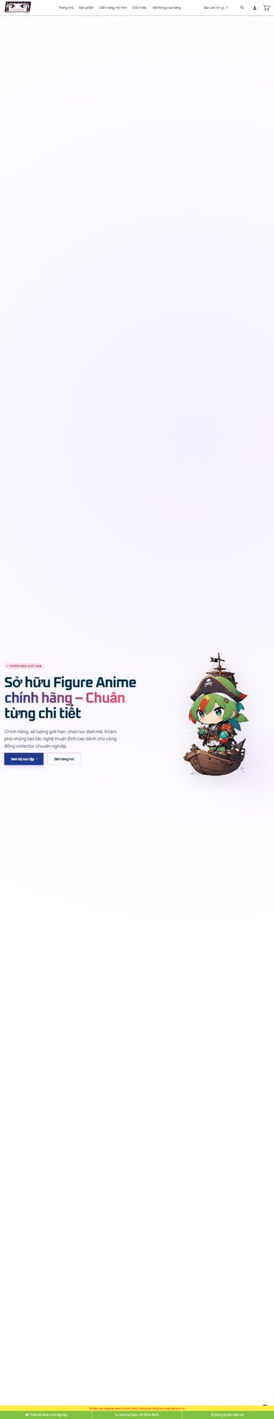 Theme wordpress bán mô hình
