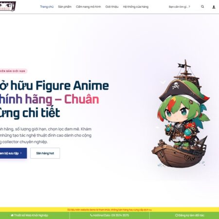 Theme wordpress bán mô hình