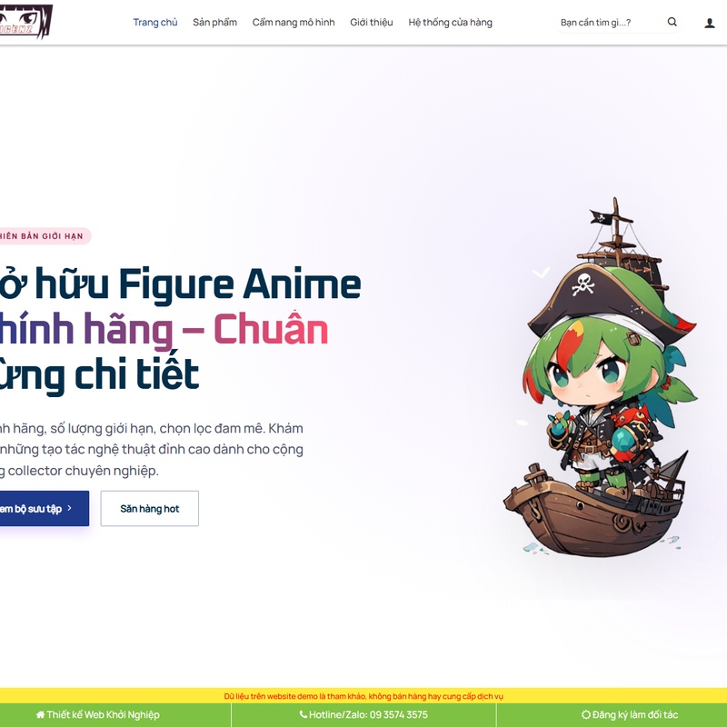 Theme wordpress bán mô hình