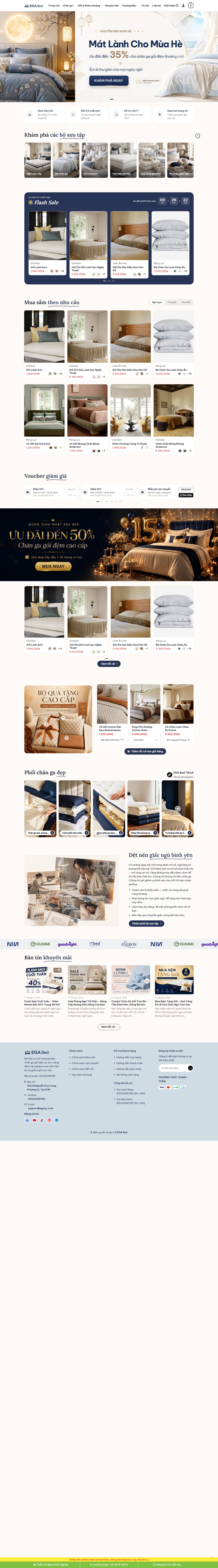 Theme wordpress bán nệm 02