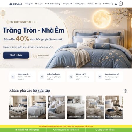 Theme wordpress bán nệm 02