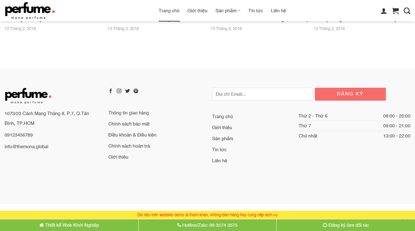 Theme WordPress bán nước hoa 03 - Tính năng quản lý bán hàng