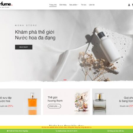 Theme wordpress bán nước hoa 03