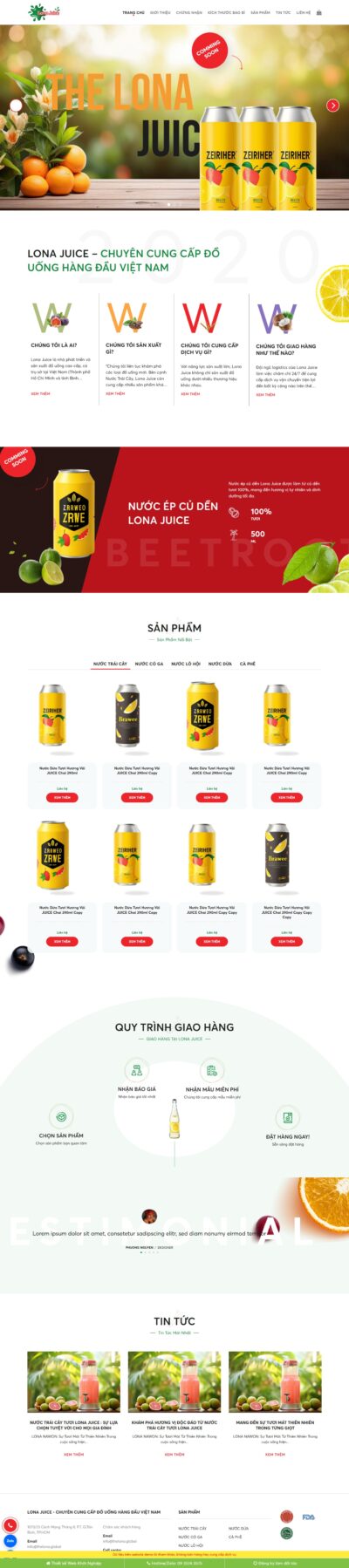 Theme wordpress bán nước trái cây đẹp