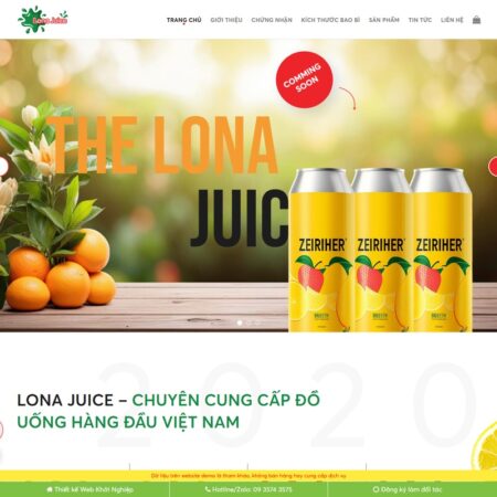 Theme wordpress bán nước trái cây đẹp