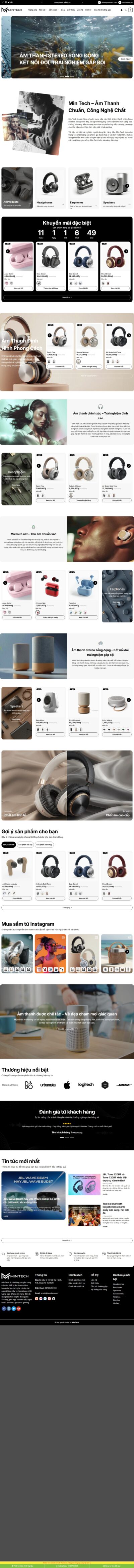 Theme wordpress bán tai nghe 01