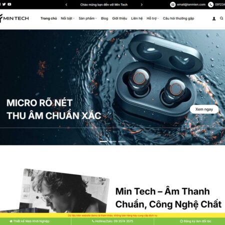 Theme wordpress bán tai nghe 01