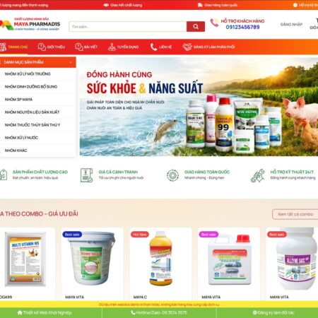 Theme wordpress bán thuốc thủy sản