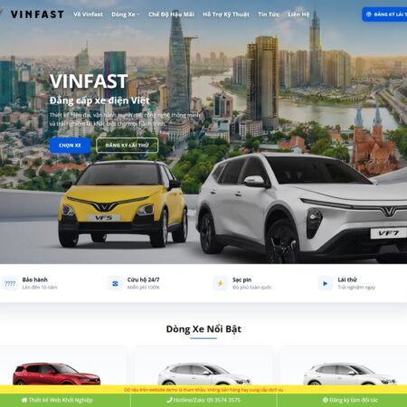 Theme wordpress bán xe vinfast 02