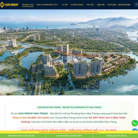 Theme wordpress bất động sản dự án sungroup