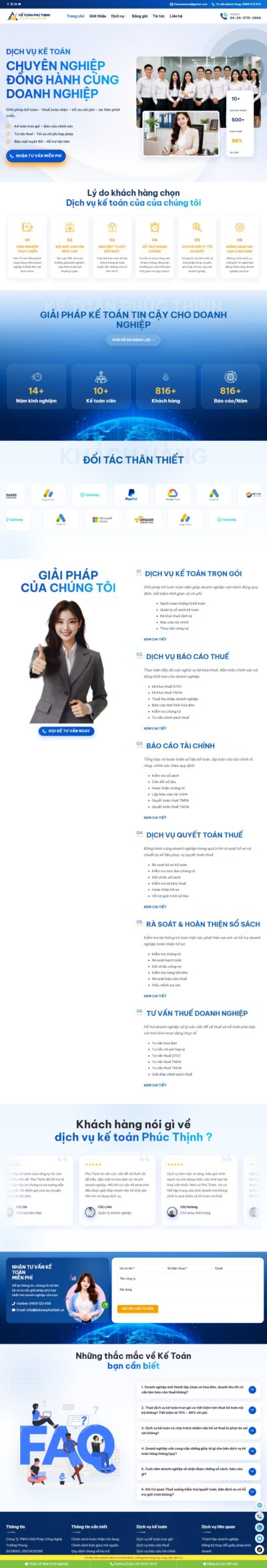 Theme wordpress dịch vụ kế toán mẫu mới 2026
