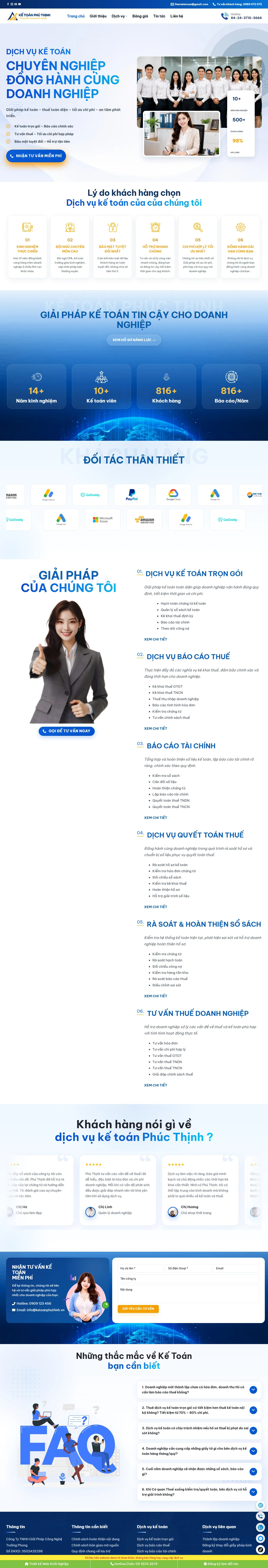 Theme wordpress dịch vụ kế toán mẫu mới 2026