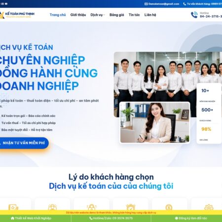 Theme wordpress dịch vụ kế toán mẫu mới 2026