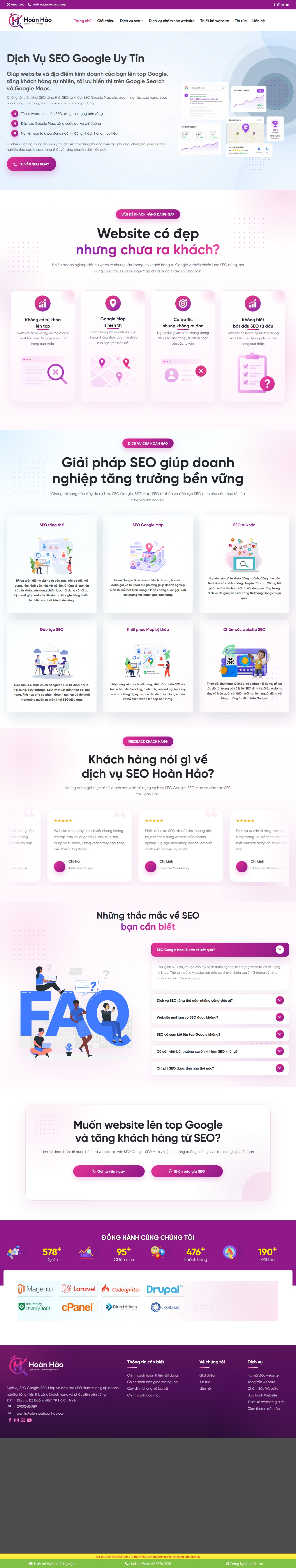 Theme wordpress dịch vụ Seo