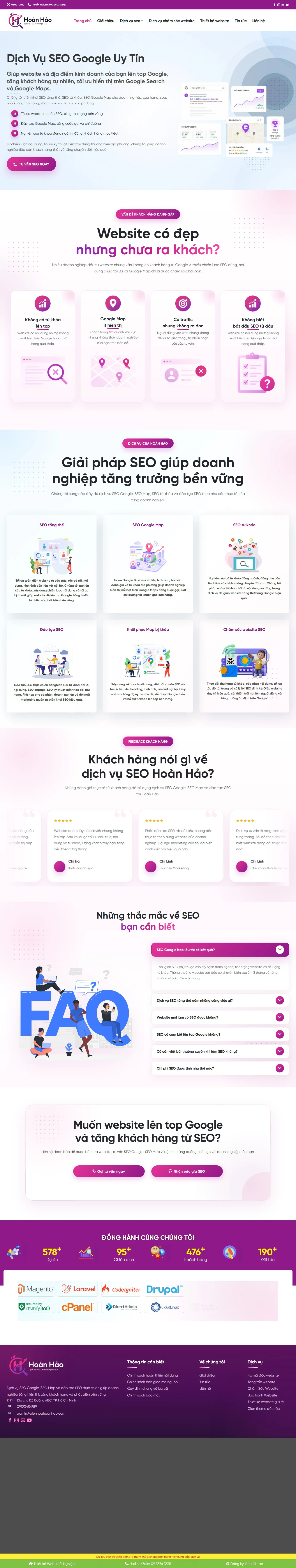 Theme wordpress dịch vụ Seo