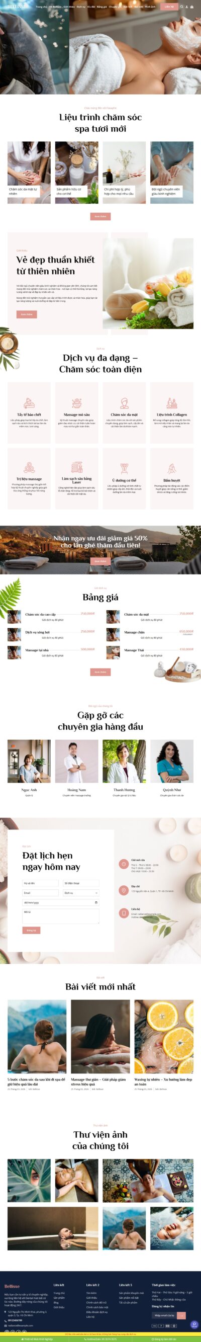 Theme wordpress dịch vụ spa 016