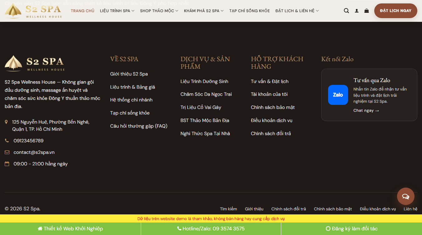 Theme wordpress dịch vụ spa 18 - Tính năng đặt lịch và quản lý dịch vụ