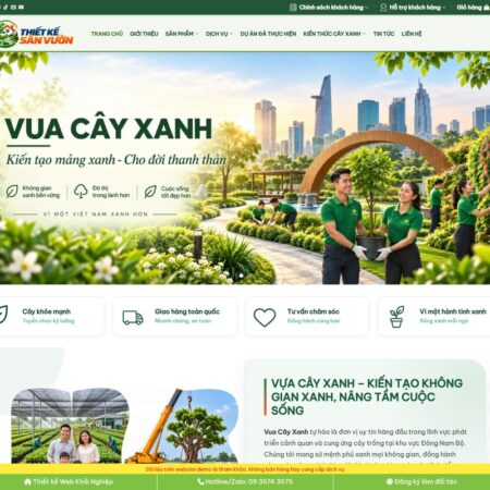 Theme wordpress dịch vụ thiết kế sân vườn
