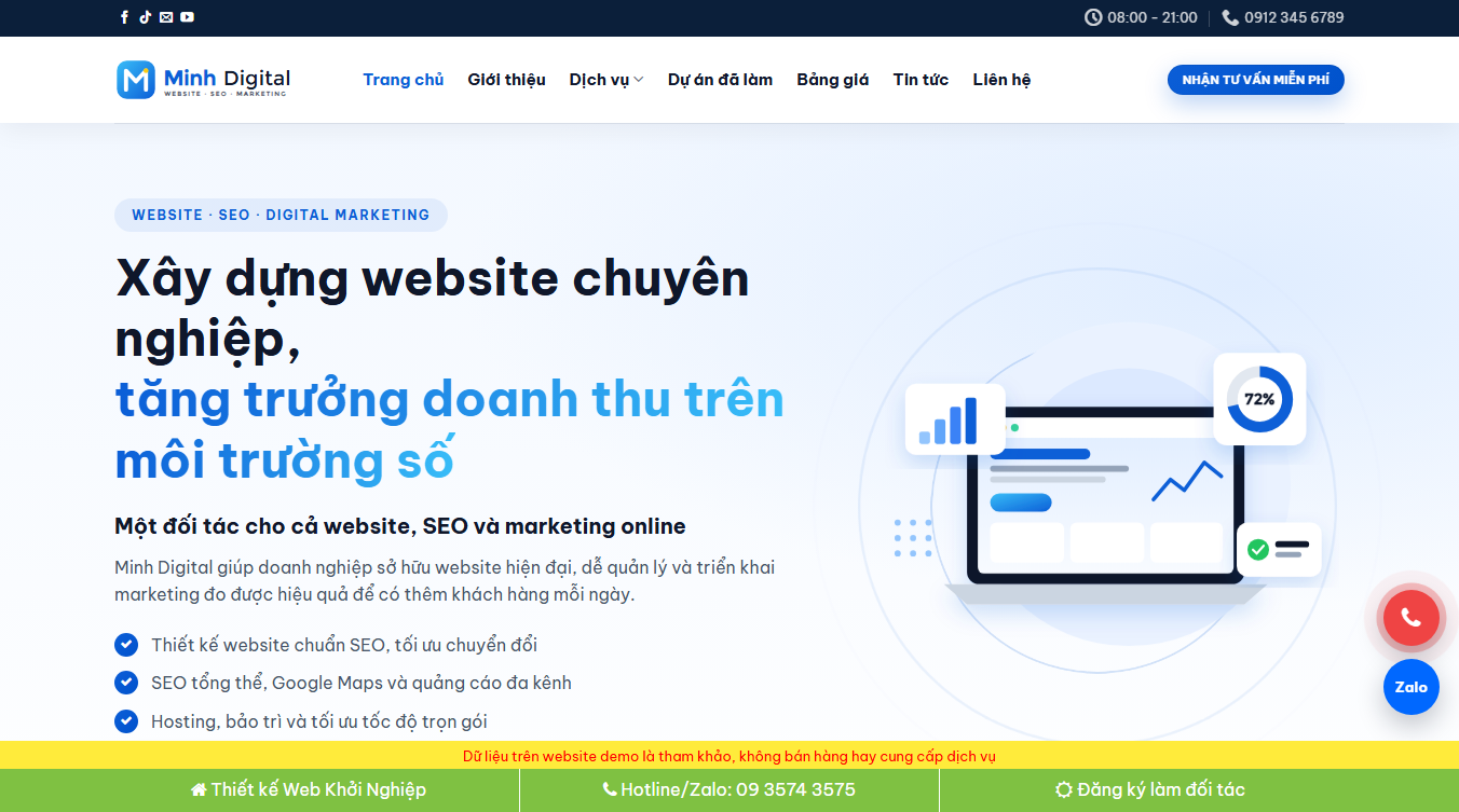 Theme WordPress dịch vụ thiết kế web 08