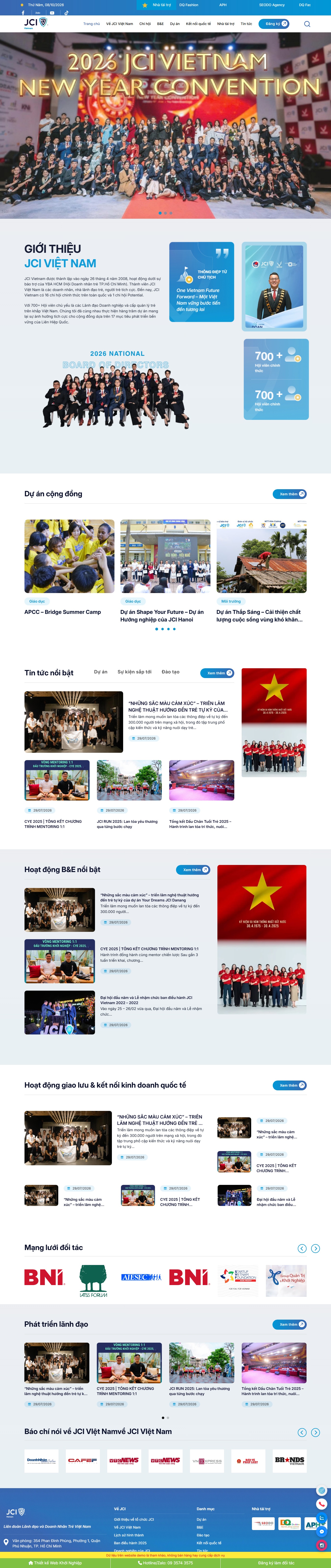 Theme wordpress hội doanh nghiệp trẻ