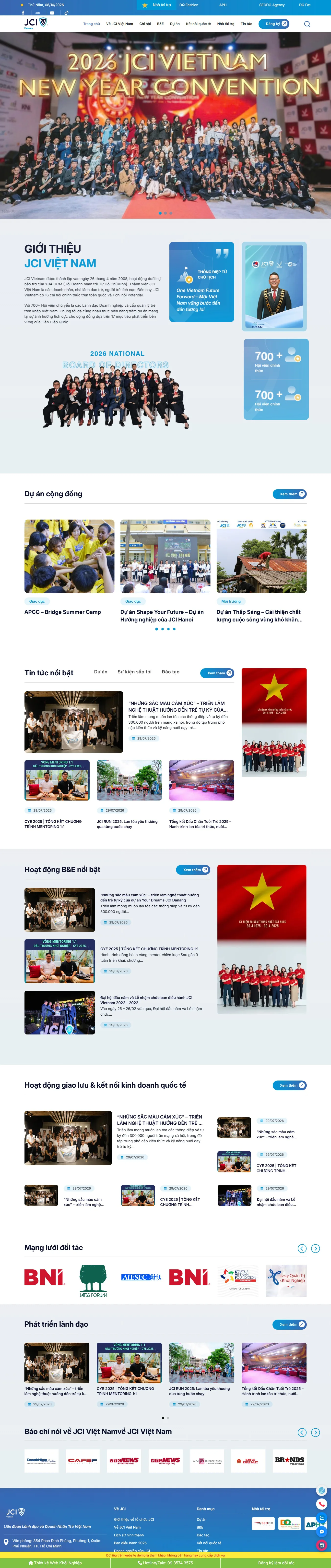 Theme wordpress hội doanh nghiệp trẻ
