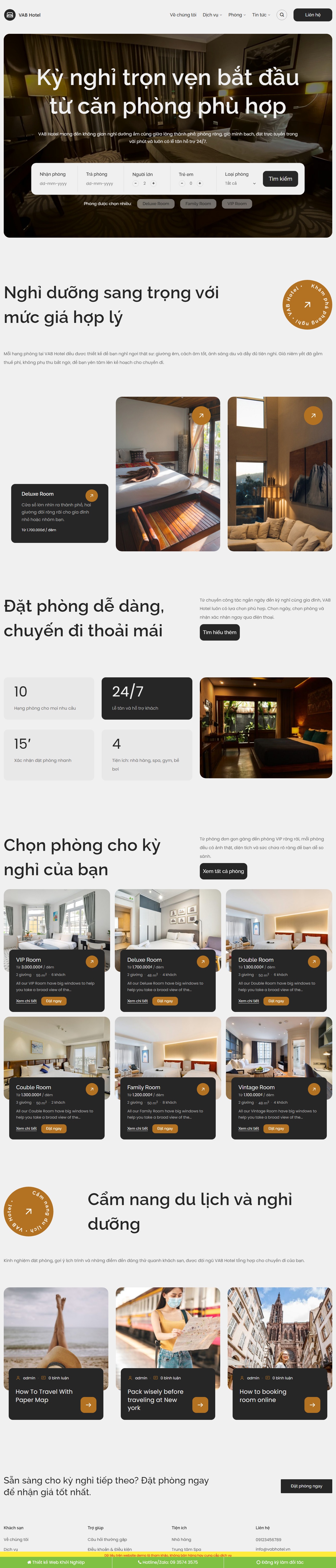 Theme wordpress khách sạn 07