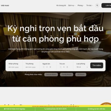 Theme wordpress khách sạn 07