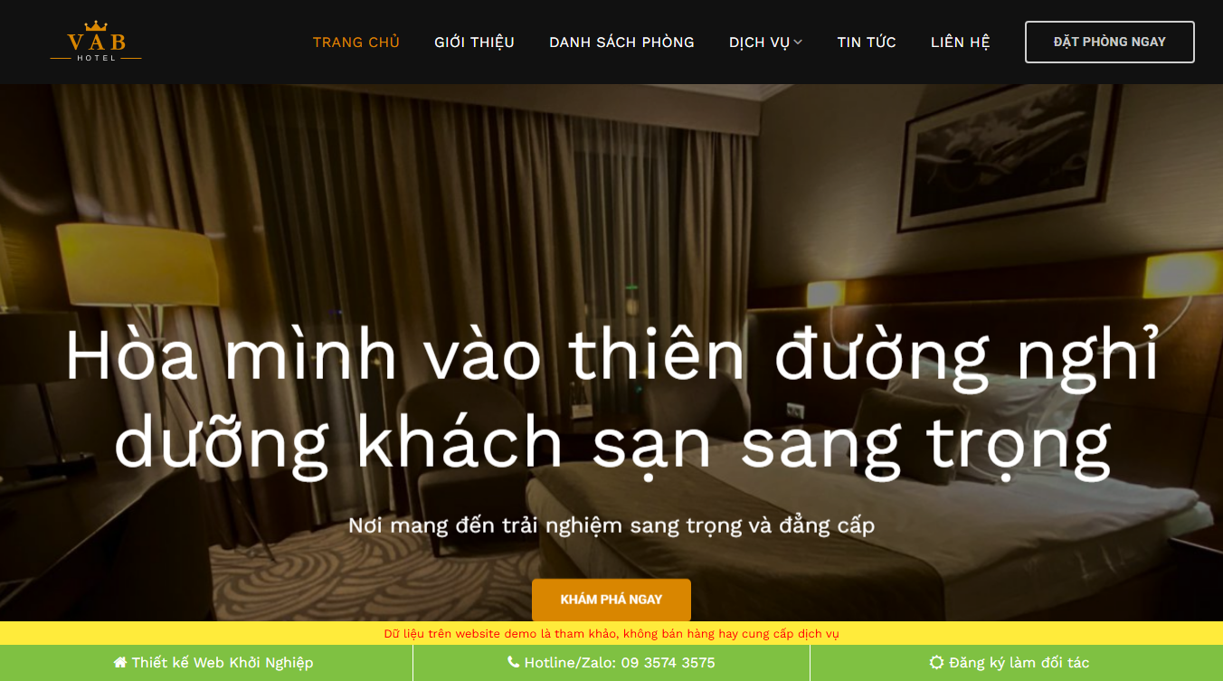Theme WordPress Khách Sạn 11 - Giao diện chuyên nghiệp