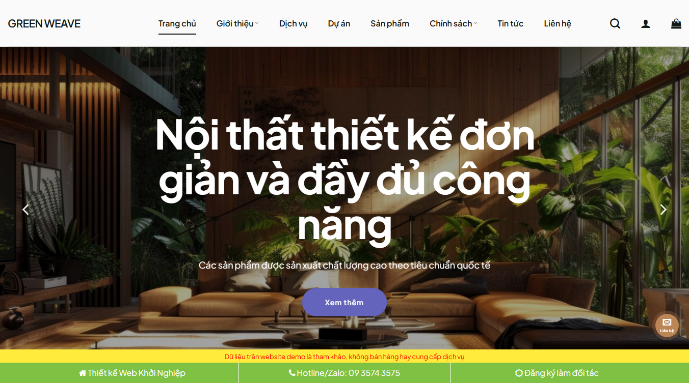 Theme WordPress nội thất 46 - Giao diện hiện đại và chuyên nghiệp