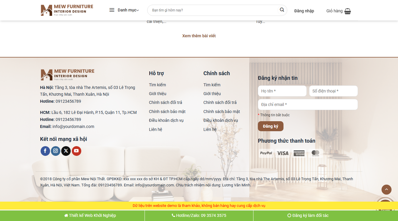 Theme WordPress nội thất 47 - Chức năng quản lý sản phẩm tối ưu