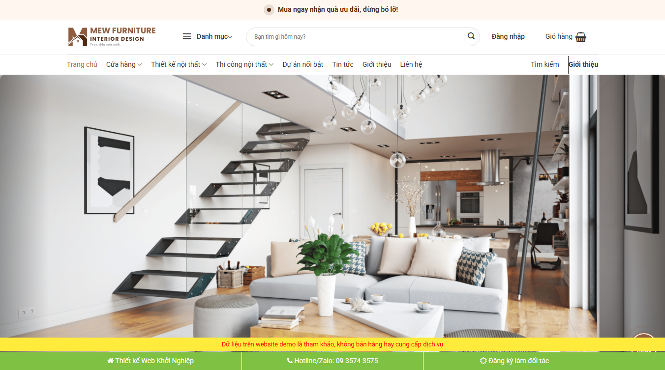 Theme WordPress nội thất 47 - Giao diện chuyên nghiệp