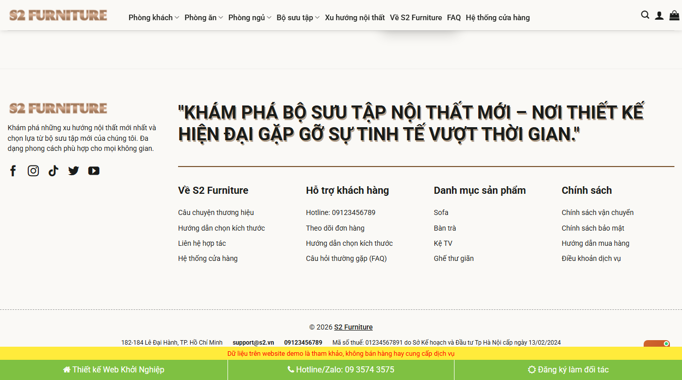 Theme WordPress Nội Thất 48 - Chi tiết tính năng
