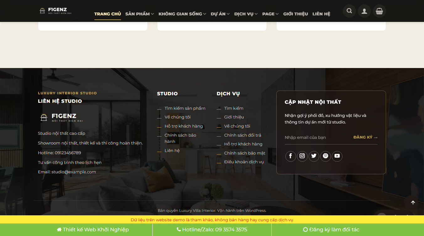 Theme wordpress nội thất 49 - Chức năng quản lý sản phẩm