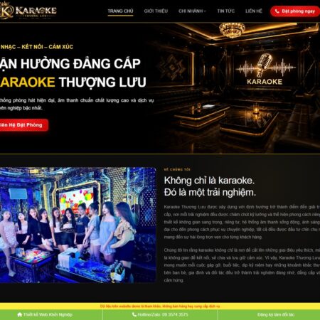 Theme wordpress quán karaoke, hát cho nhau nghe