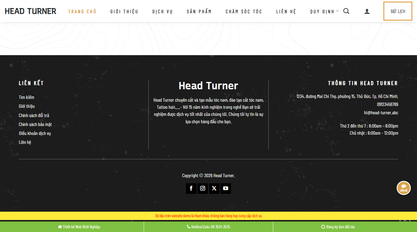 Tối ưu SEO theme wordpress cắt tóc nam