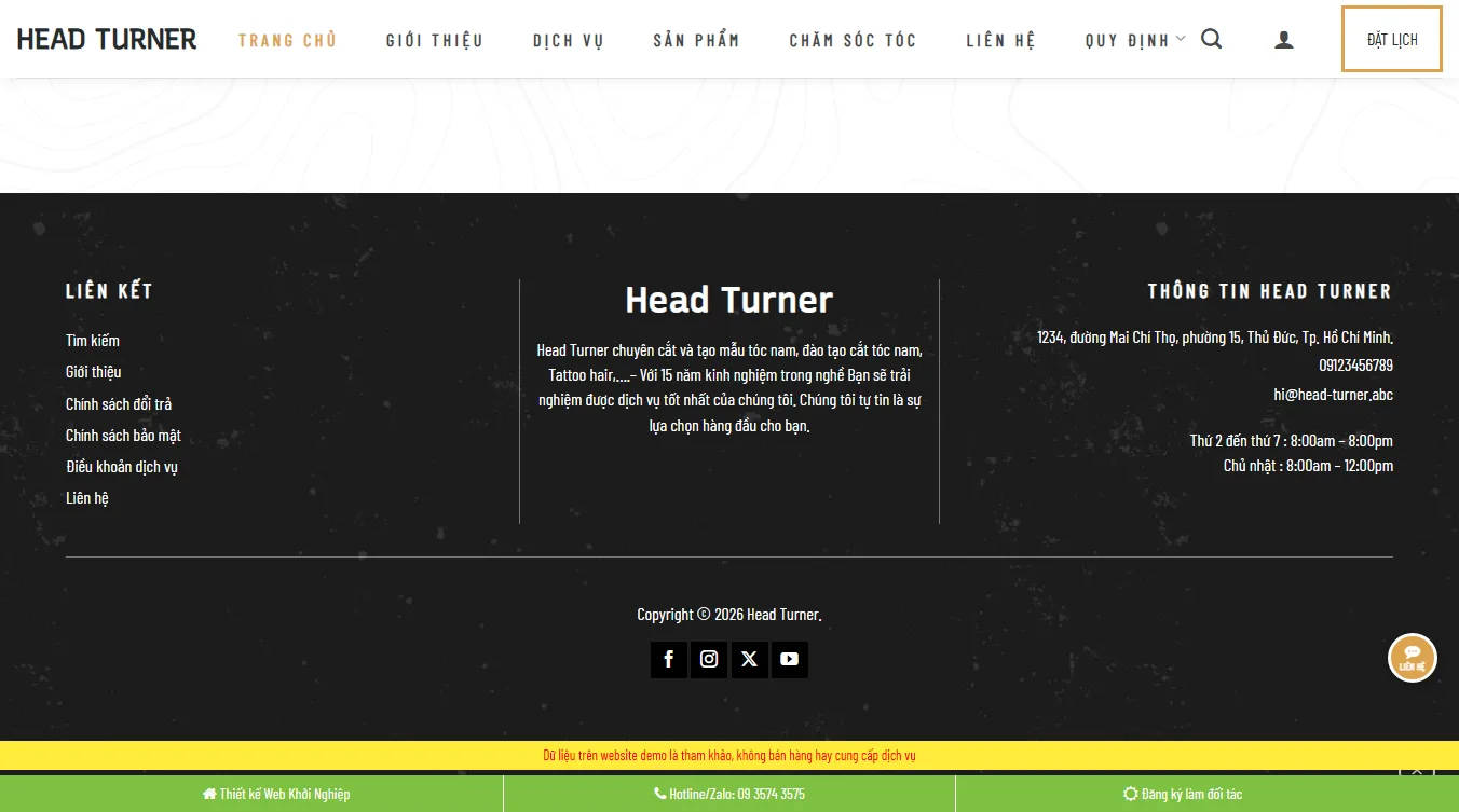 Tối ưu SEO theme wordpress cắt tóc nam