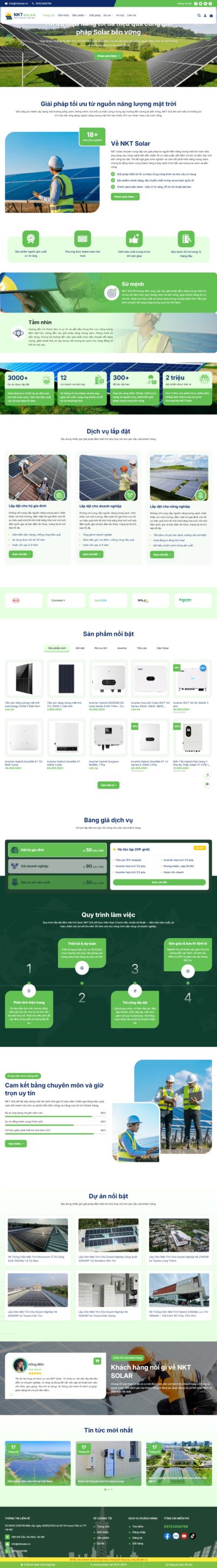 Theme wordpress solar, điện năng lượng mặt trời 02