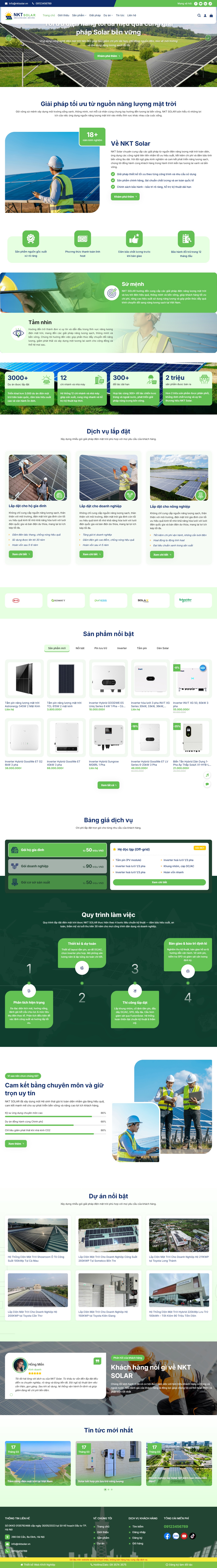Theme wordpress solar, điện năng lượng mặt trời 02