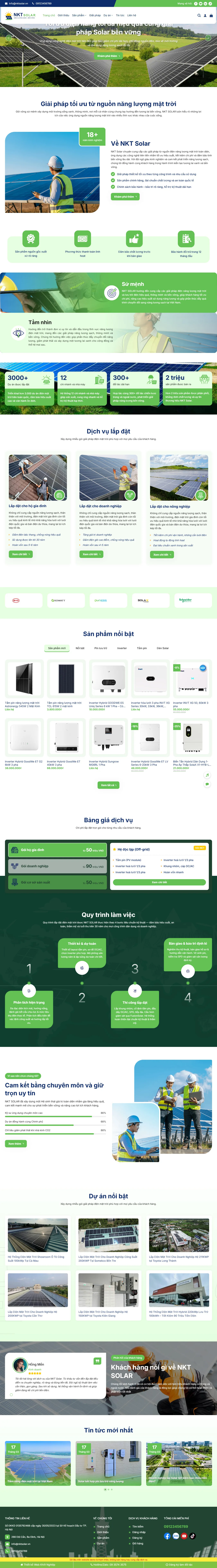 Theme wordpress solar, điện năng lượng mặt trời 02