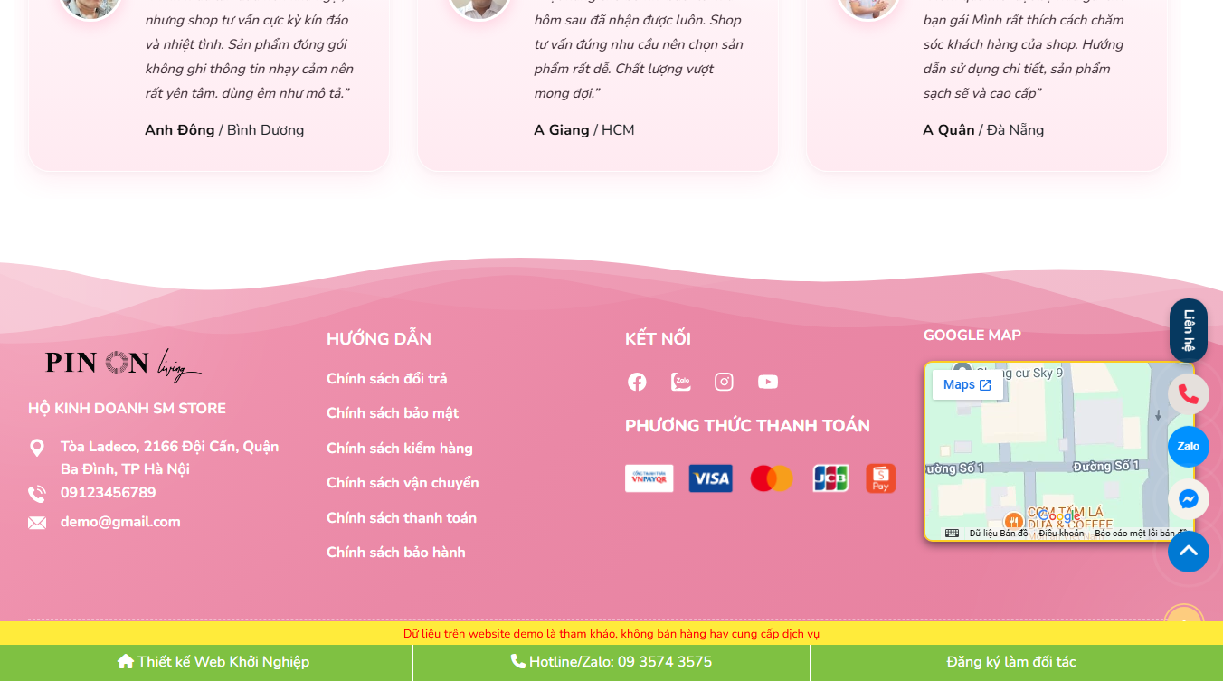 Theme WordPress thời trang 22 - Trang sản phẩm và thanh toán