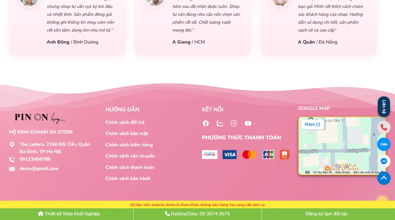Theme WordPress thời trang 22 - Trang sản phẩm và thanh toán