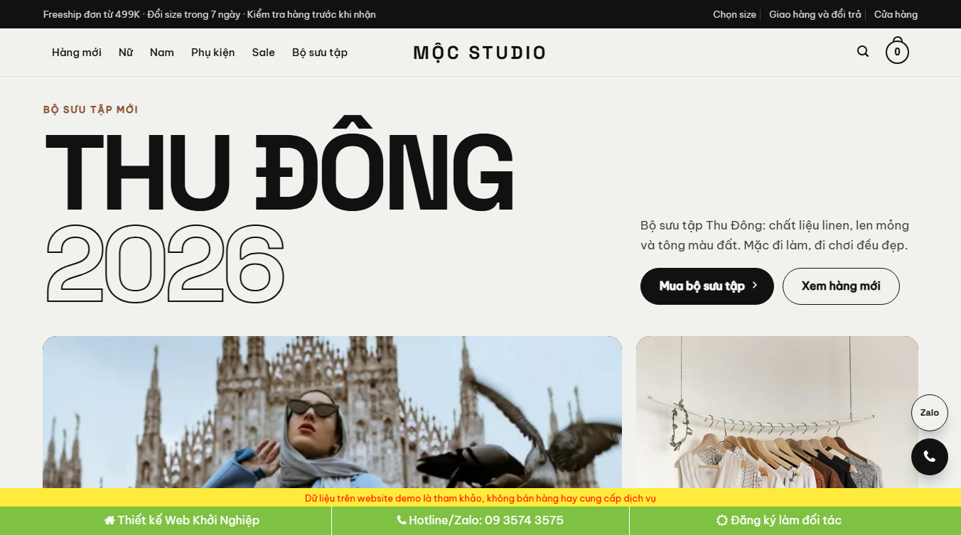 Theme wordpress thời trang 23 - Giao diện hiện đại