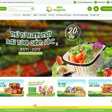 Theme wordpress thực phẩm sạch 10